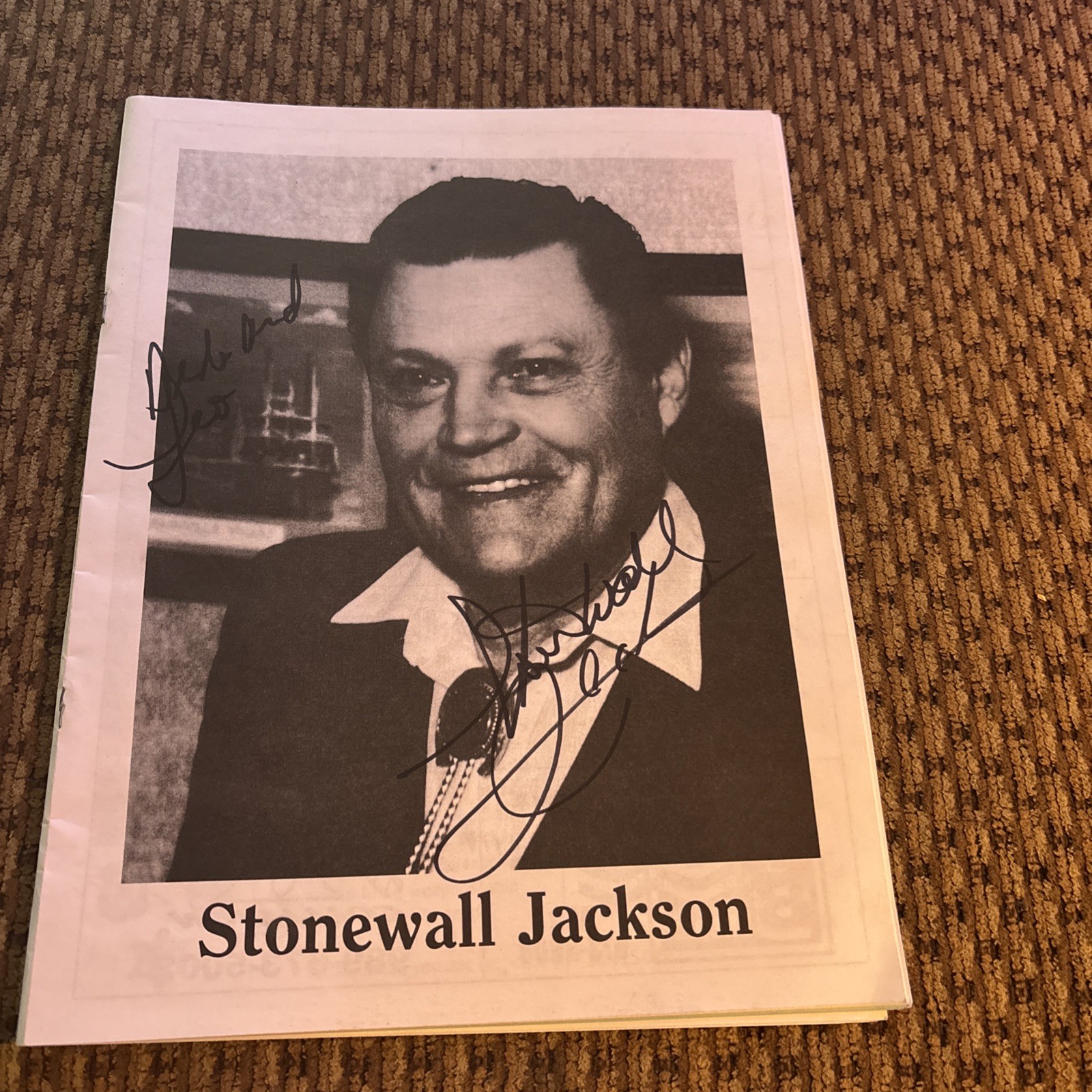 2008 Signed Stonewall Jackson Brochure Tuscola County MI MusicFest Fraternal 148