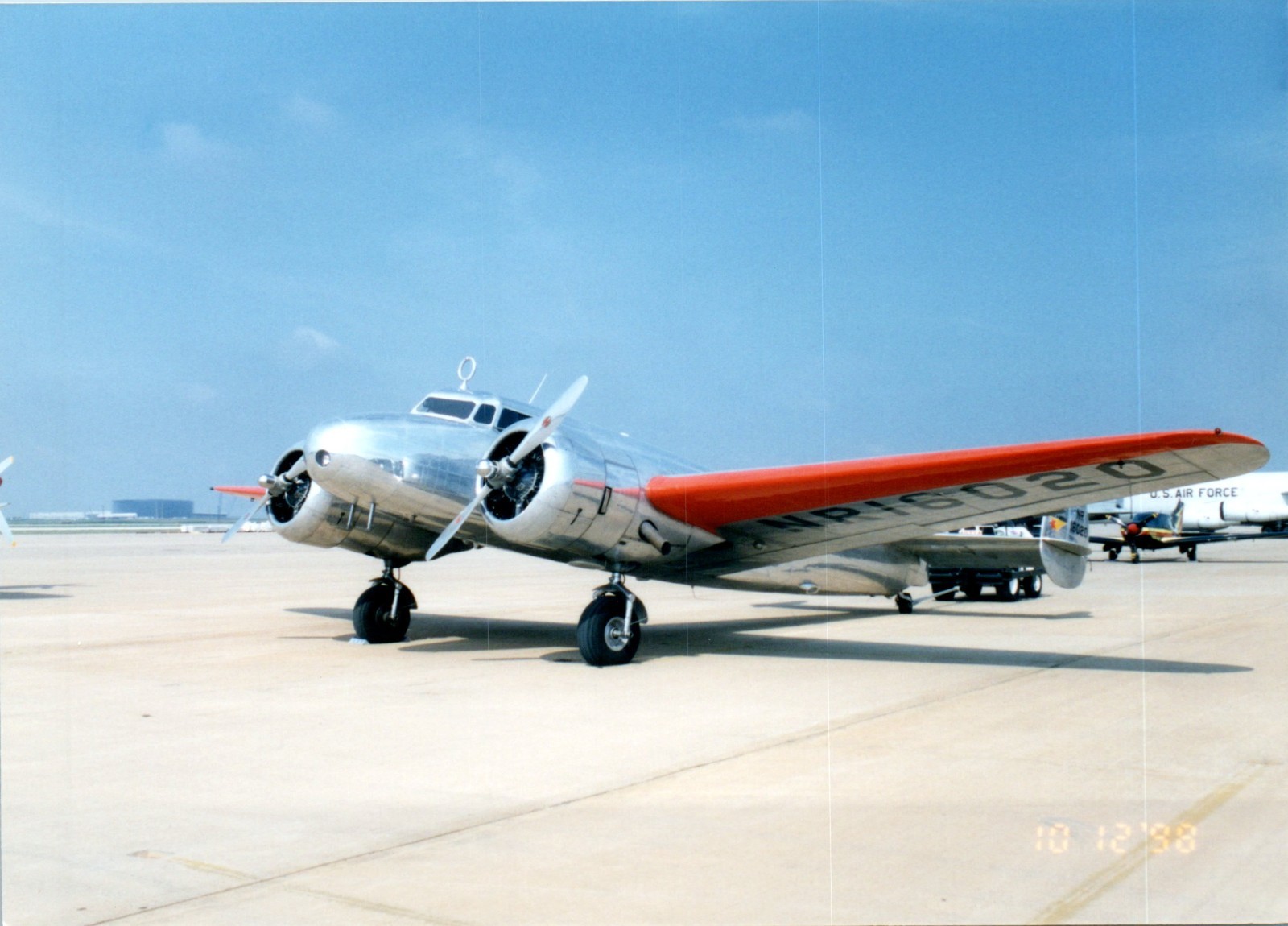 1990s Lockheed “12” Electrica Airplane  Vintage Photo