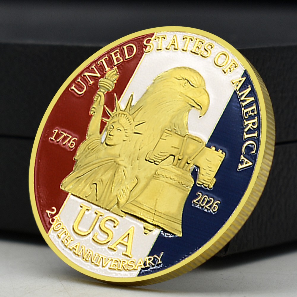 2025 US Marines 250th Anniversary Coin – Iwo Jima Patriotic Gold Plated Medal