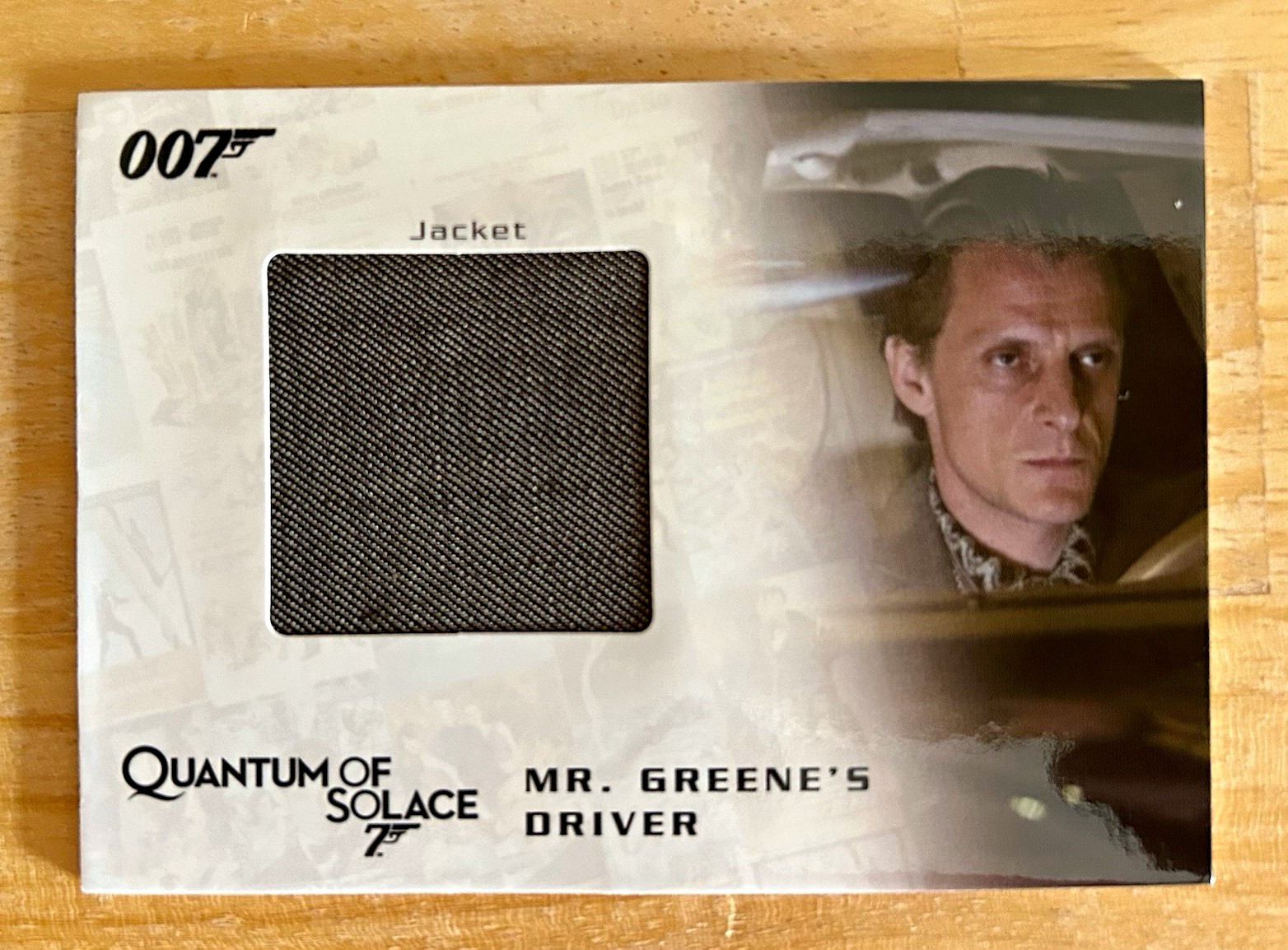 Quantum of Solace James Bond 007 Costume Relic Card QC26 Mr. Greene’s Driver