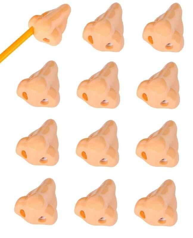 12pcs Funny Nose Shape Pencil Sharpener School Teacher Student Prank Gag Gift