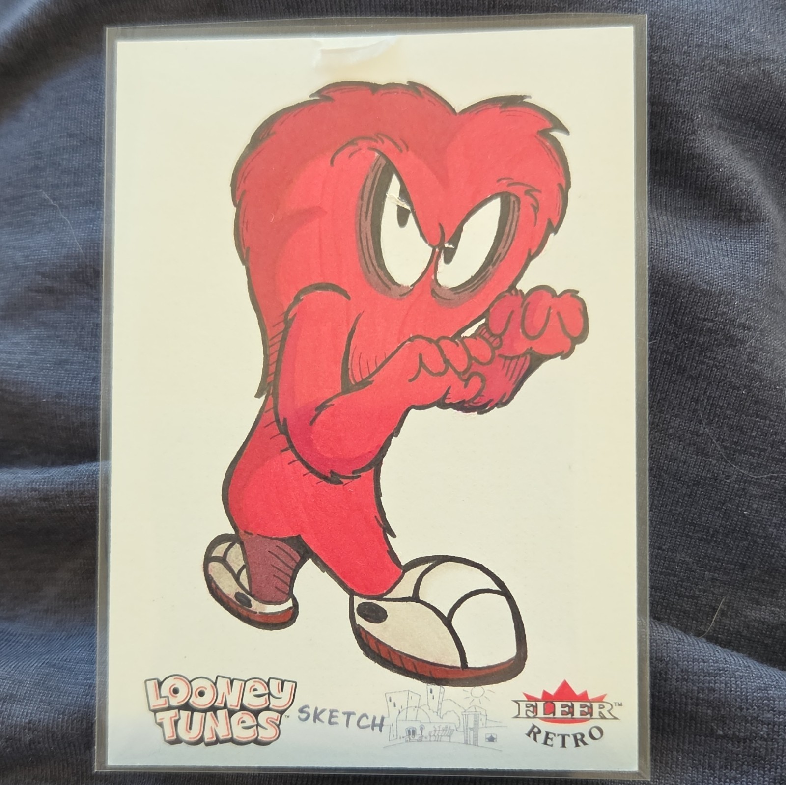 Fleer 2024 Fleer Retro Looney Tunes Gossamer Sketch 1/1 Auto #050 Fleer 2024 Fleer Retro Looney Tunes Gossamer Sketch 1/1 Auto #050