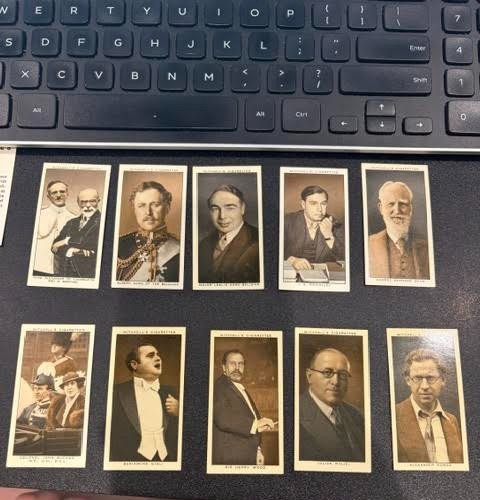 LOT 1935 STEPHEN MITCHELL CARD  GALLERY OF 1934 #3,5,12-17,19,22 NM