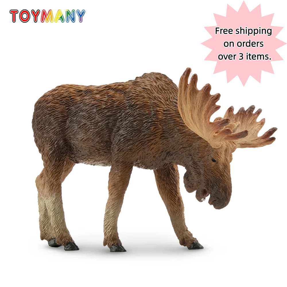 Toymany Moose Figurine Realistic Collectible Statue Home Decor Display Gift