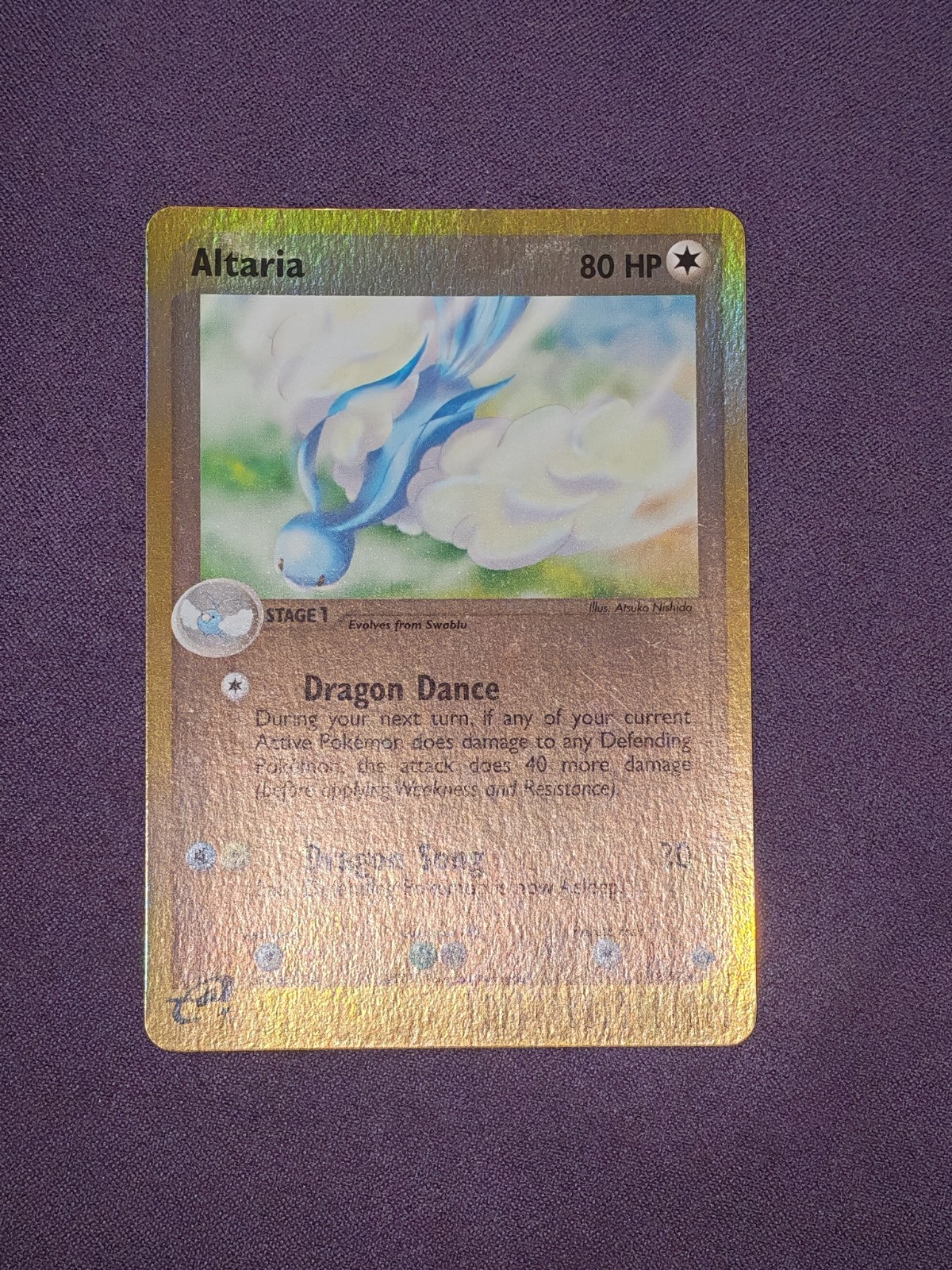 Pokemon Altaria 2/97 Holo 80 PV Stage 1 ENG 2003 Nintendo, Atsuko Nishida