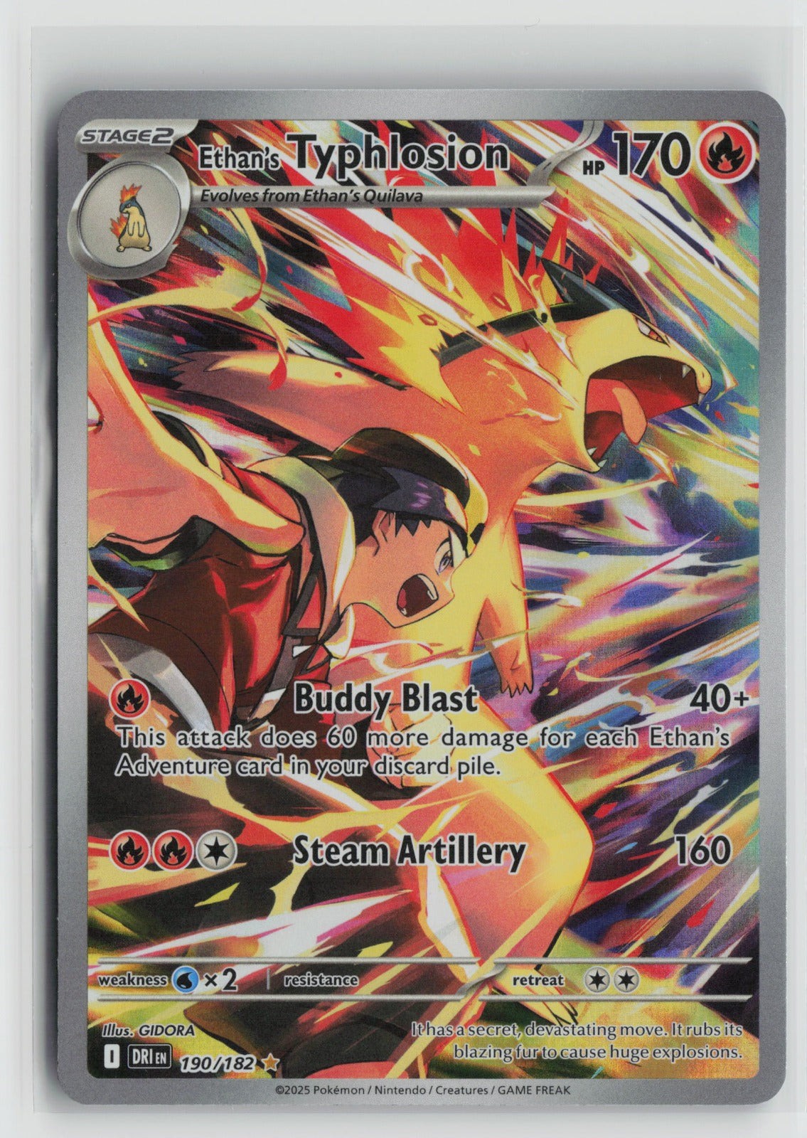 Ethan\'s Typhlosion - Illustration Rare Holo DRI 190/182 NM