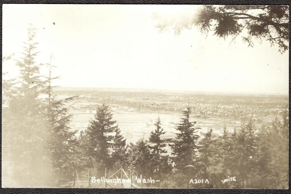 Bellingham, WA RPPC Distant Panoramic View - Smith Scenic Views #A201A