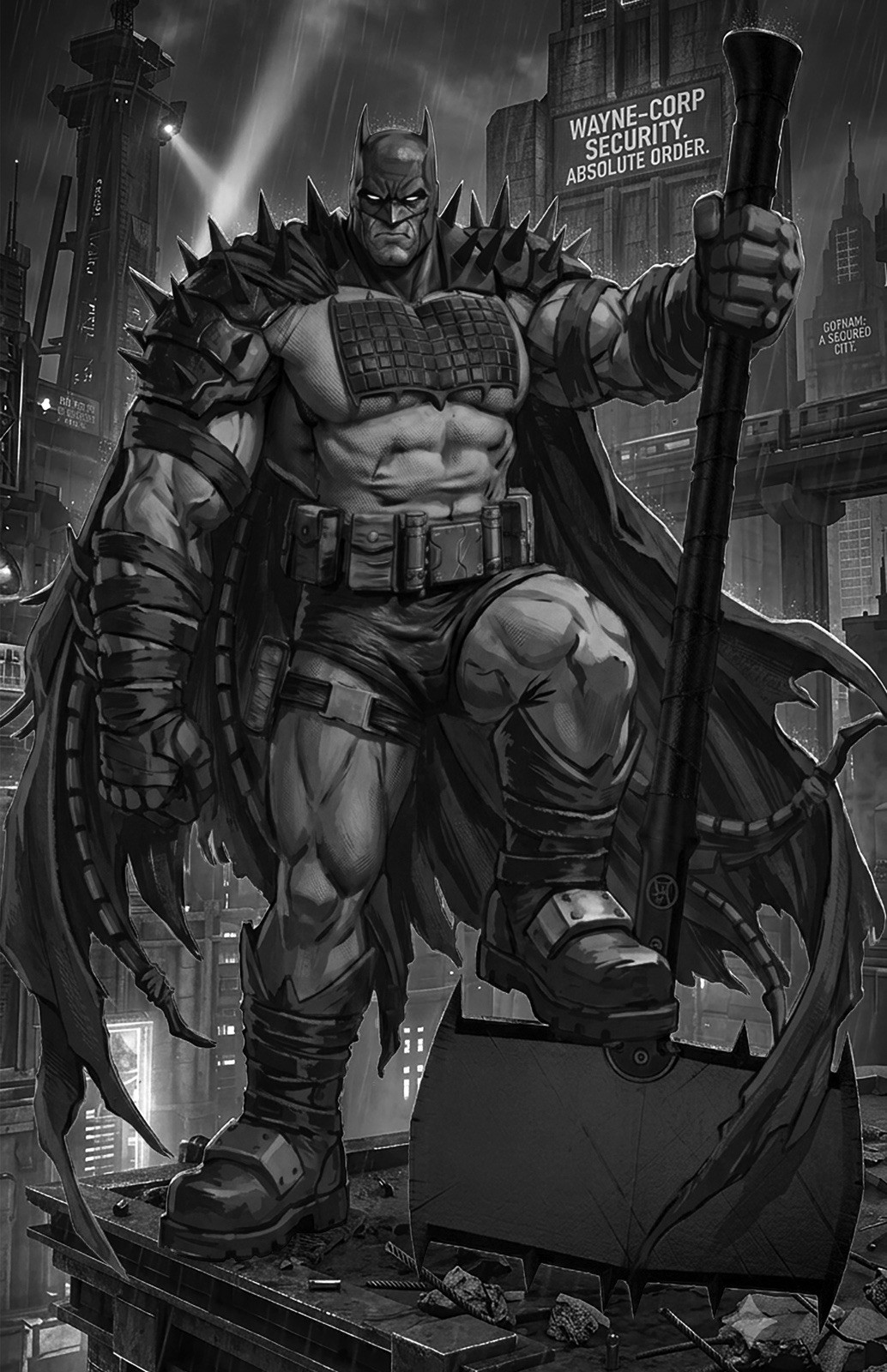 Absolute Batman Pre-sale Metal Black & White Variant Exclusive David Ryan