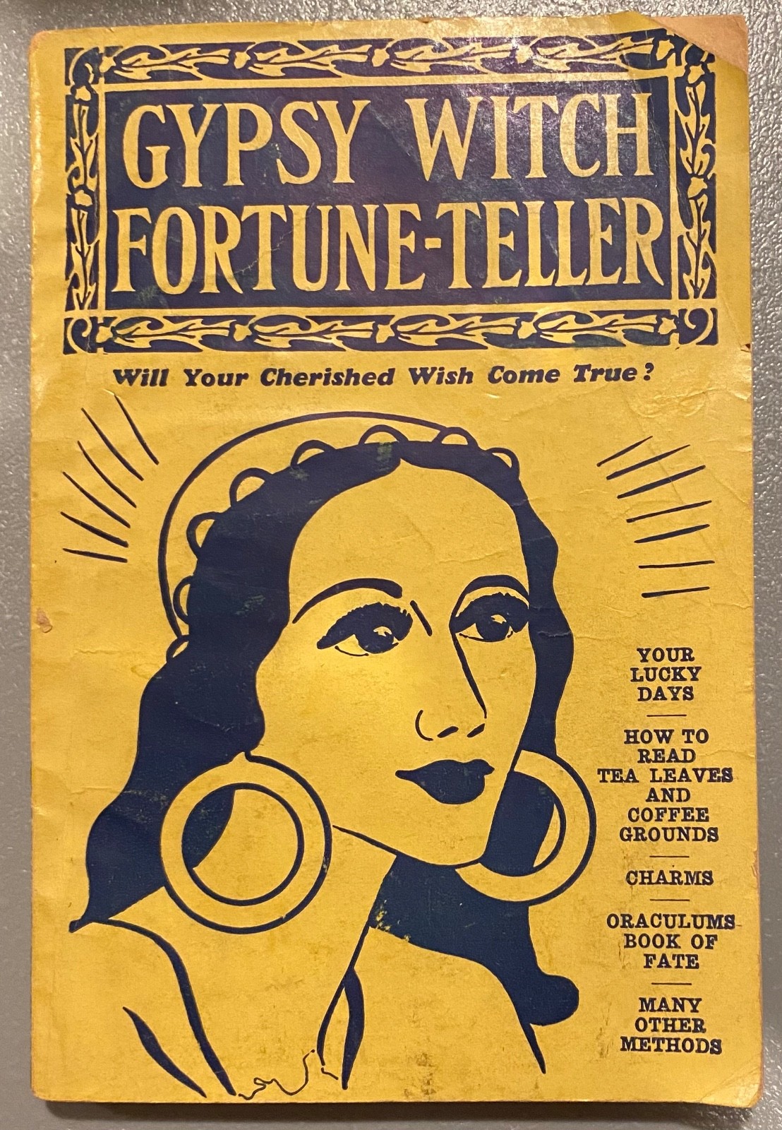 Vintage 1916 Halloween Gypsy Seer Witch Fortune Teller Occult Magic Witchcraft