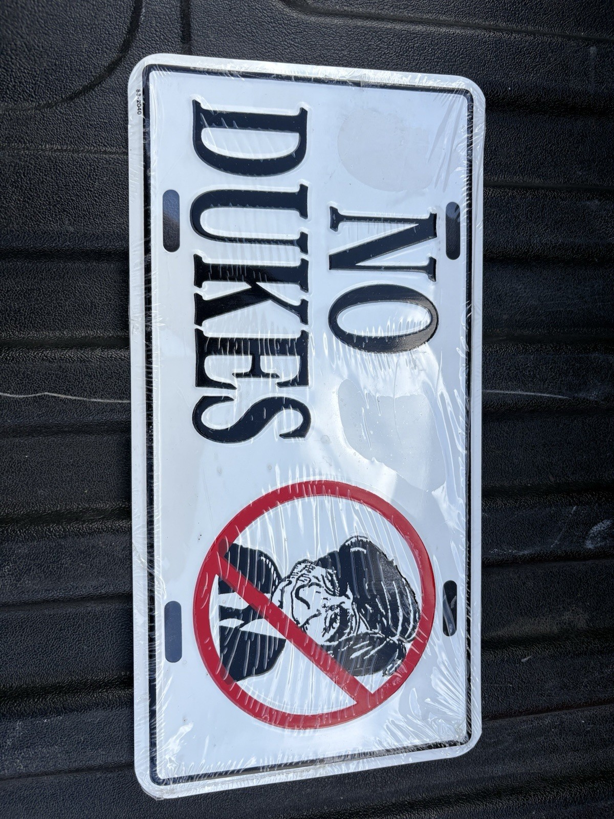 Mike Dukakis No Dukes Collectible License Plate