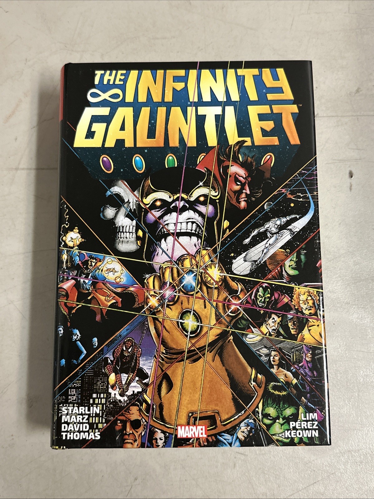 SIGNED PEREZ INFINITY GAUNTLET OMNIBUS HC First print (2020, MARVEL) MR1510WH
