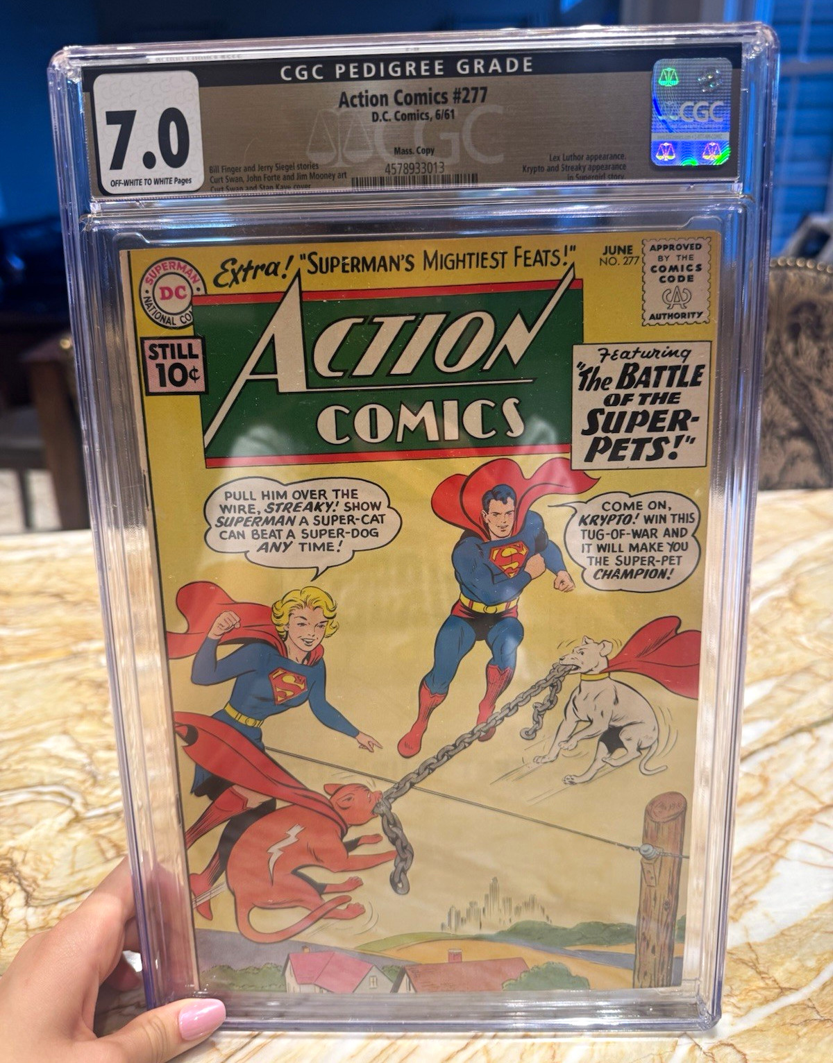 DC Action Comics #277 (1961) CGC 7.0 Silver Age Superman Super-Pets
