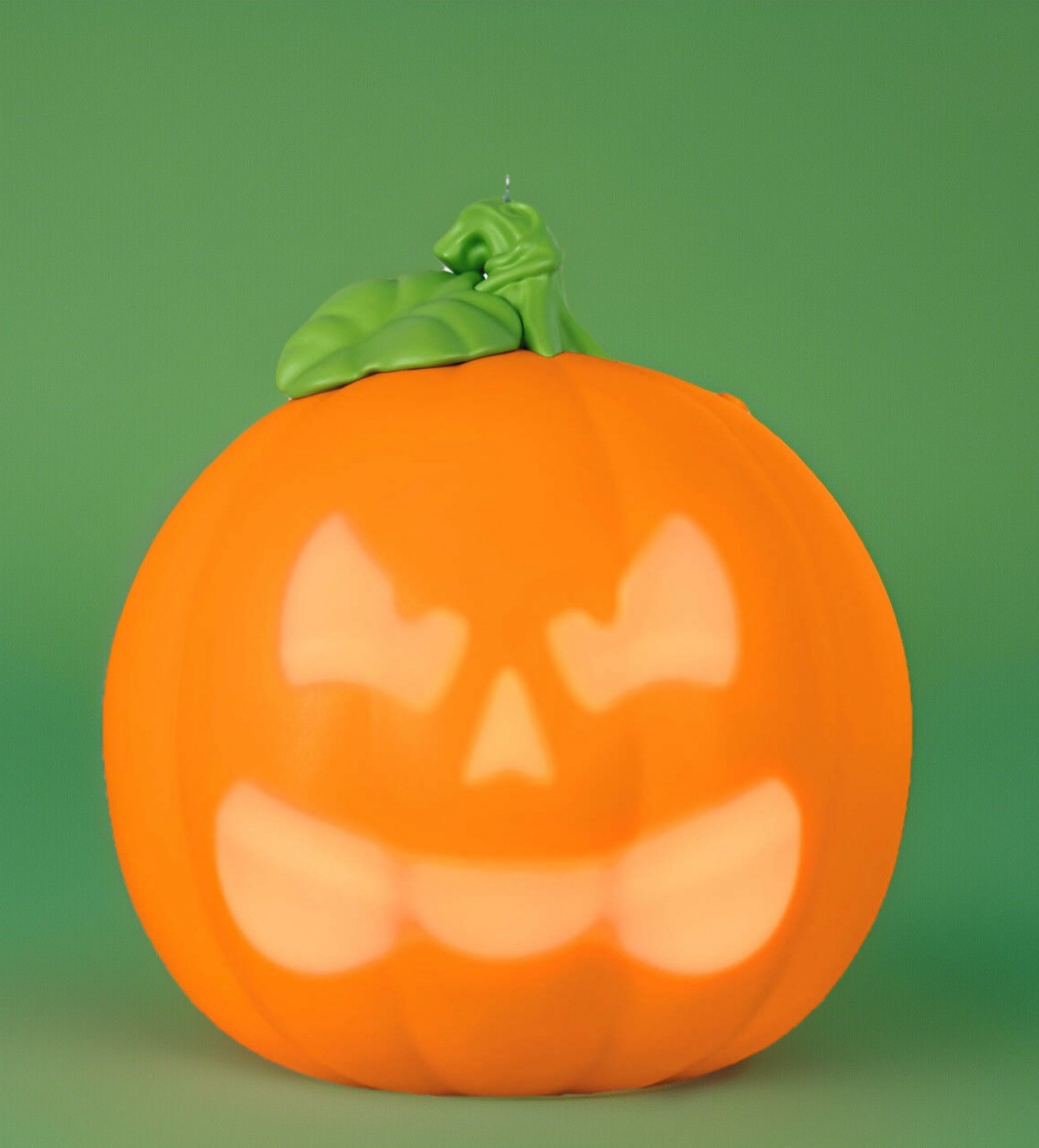 Hallmark Ornament Halloween Spirited Pumpkin Talking Animated Expressions NEW