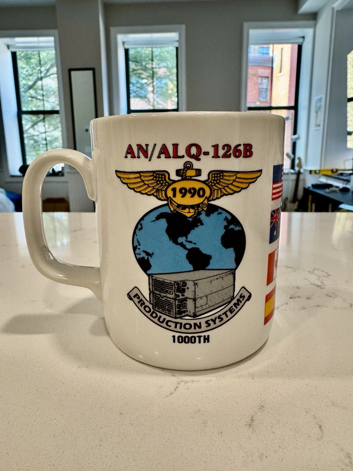 Vintage 1990 Lockheed Sanders AN/ALQ-126B Jammer Mug - 1000th Production