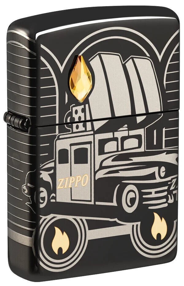 Zippo 2023 Limited Collectible of the Year Zippo Car 75 Years H P Black 48691