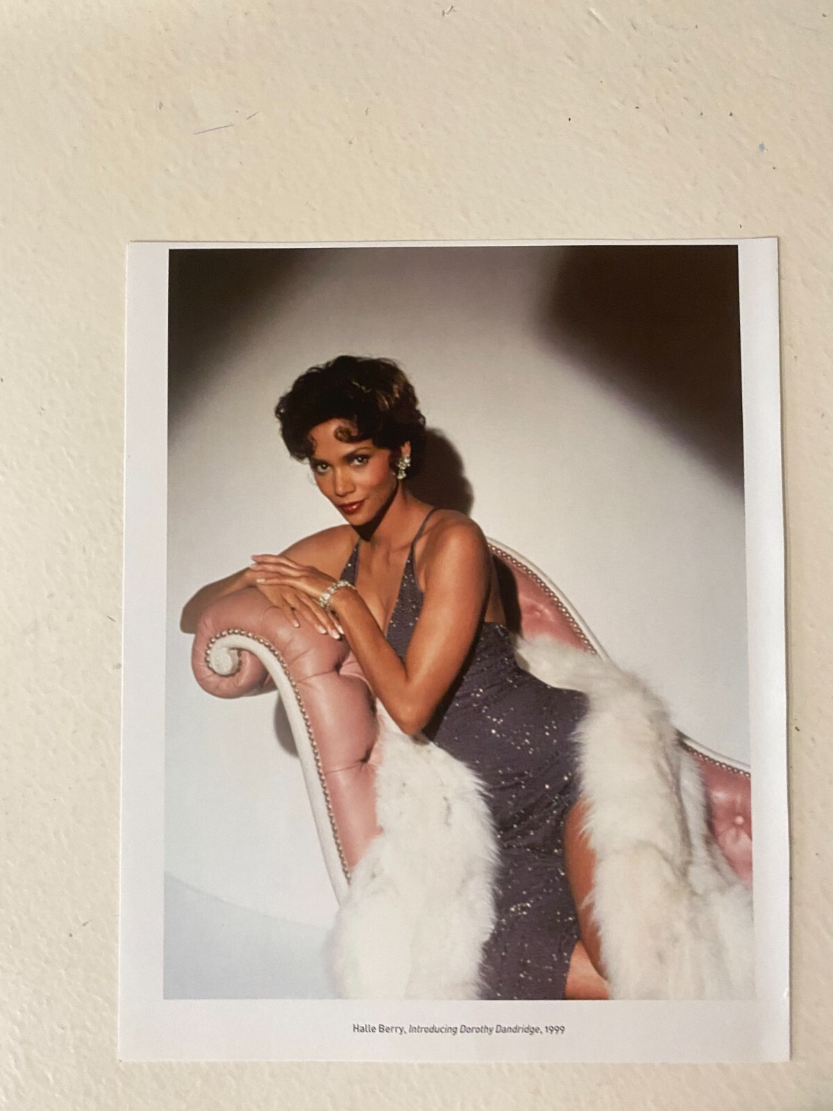 Halle Berry in Gown For Introducing Dorothy Dandrige Fashion Book Photograph