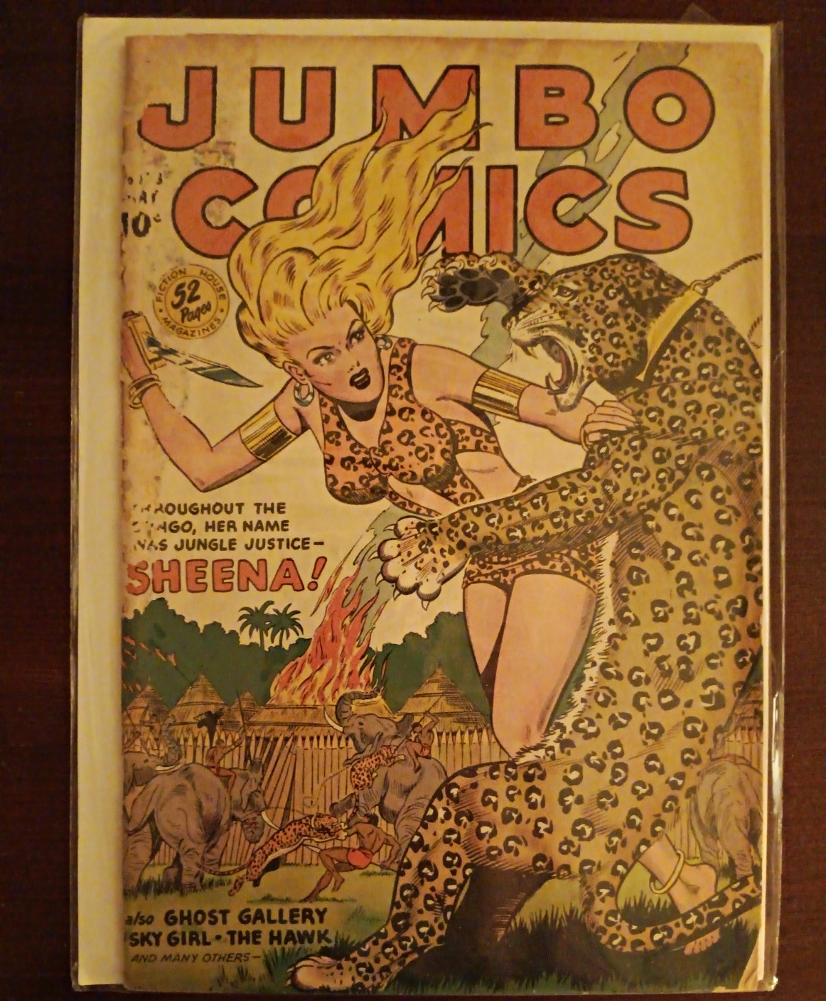 Jumbo Comics Sheena 52 Page Magazine Single Issue (Fiction House)