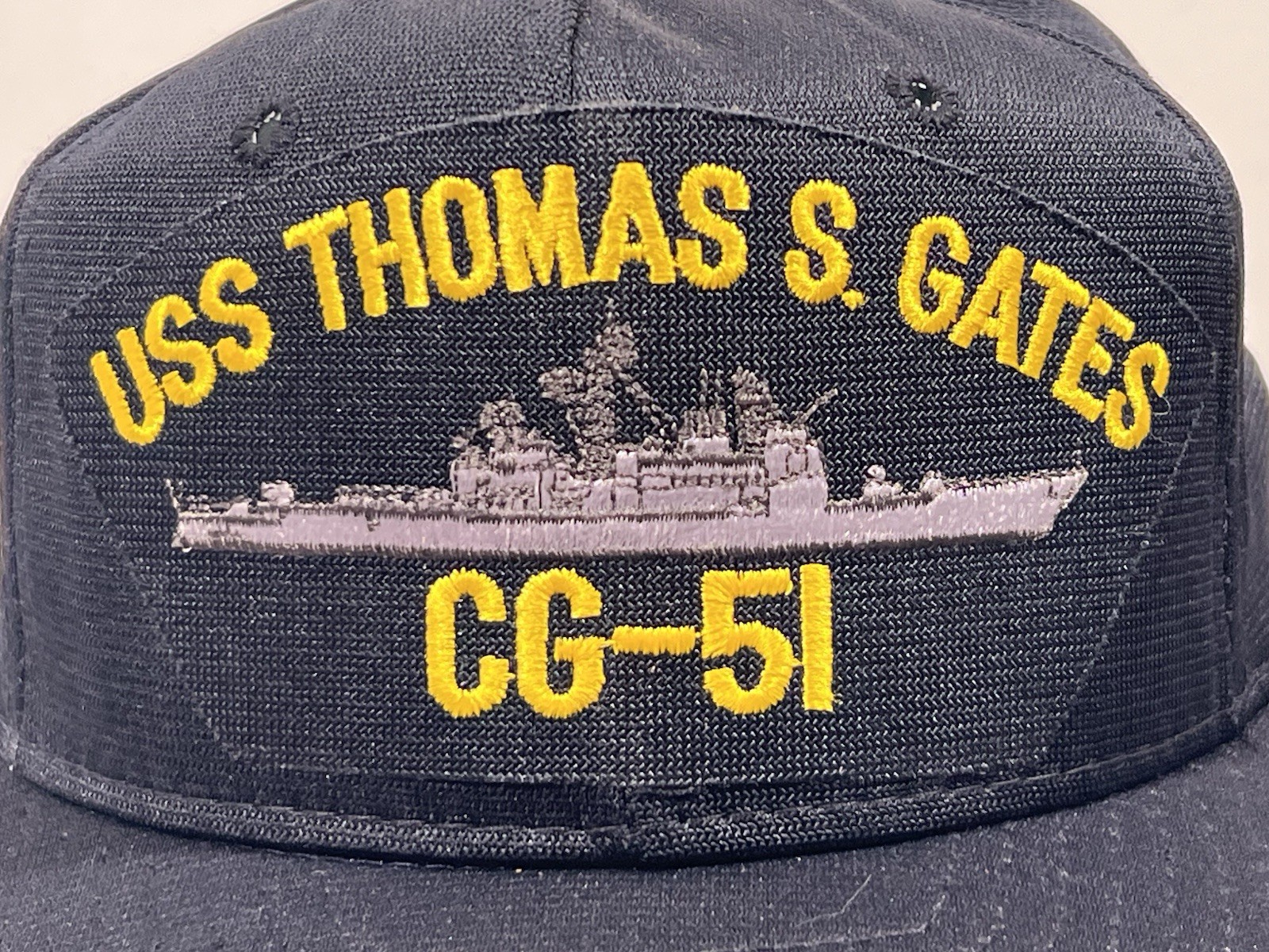 Vintage USS Thomas S Gates Navy Ship Cap Military Americana Collectible