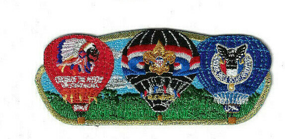 BSA Hot Air Ballon Staff Patch JSP 2010 National Jamboree GLD BDR [LA107]