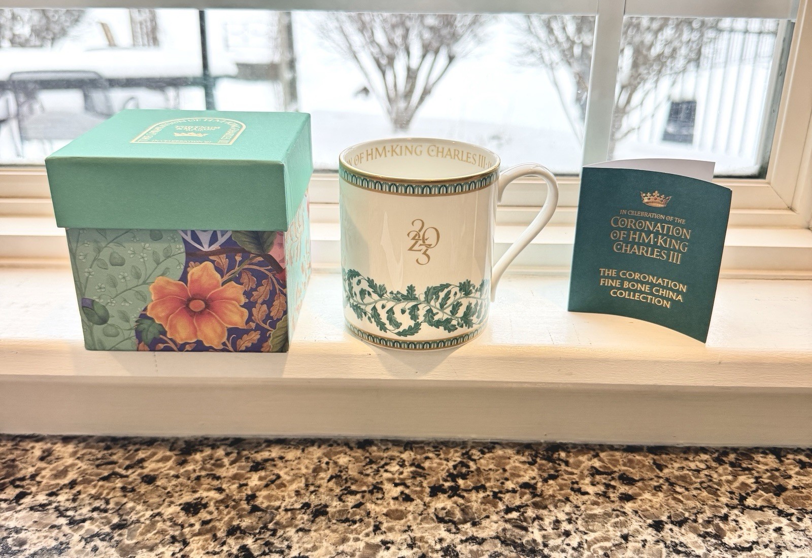 Fortnum and Mason Coronation Mug Charles III NIB With Receipt