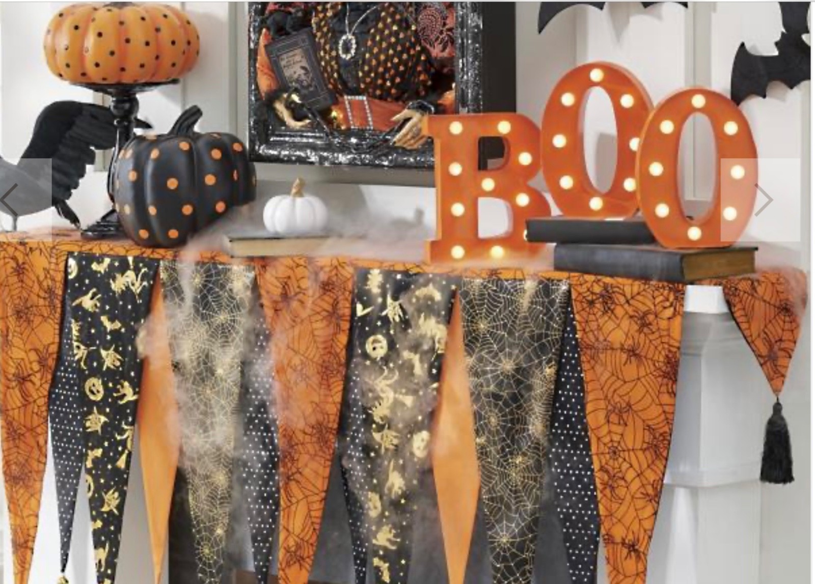 GRANDIN ROAD HALLOWEEN MANTEL SCARF***BRAND NEW***
