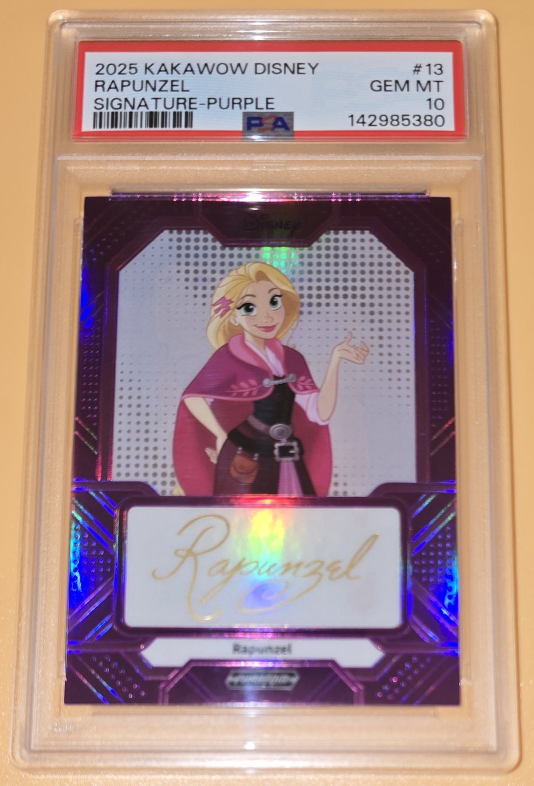 Rapunzel #d Signature PSA 10 Low Pop Purple Parallel 2025 Kakawow Disney Phantom