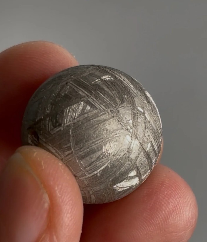 Muonionalusta Meteorite Sphere Pendant – 4.5 Billion-Year-Old Space Rock | Pre-D