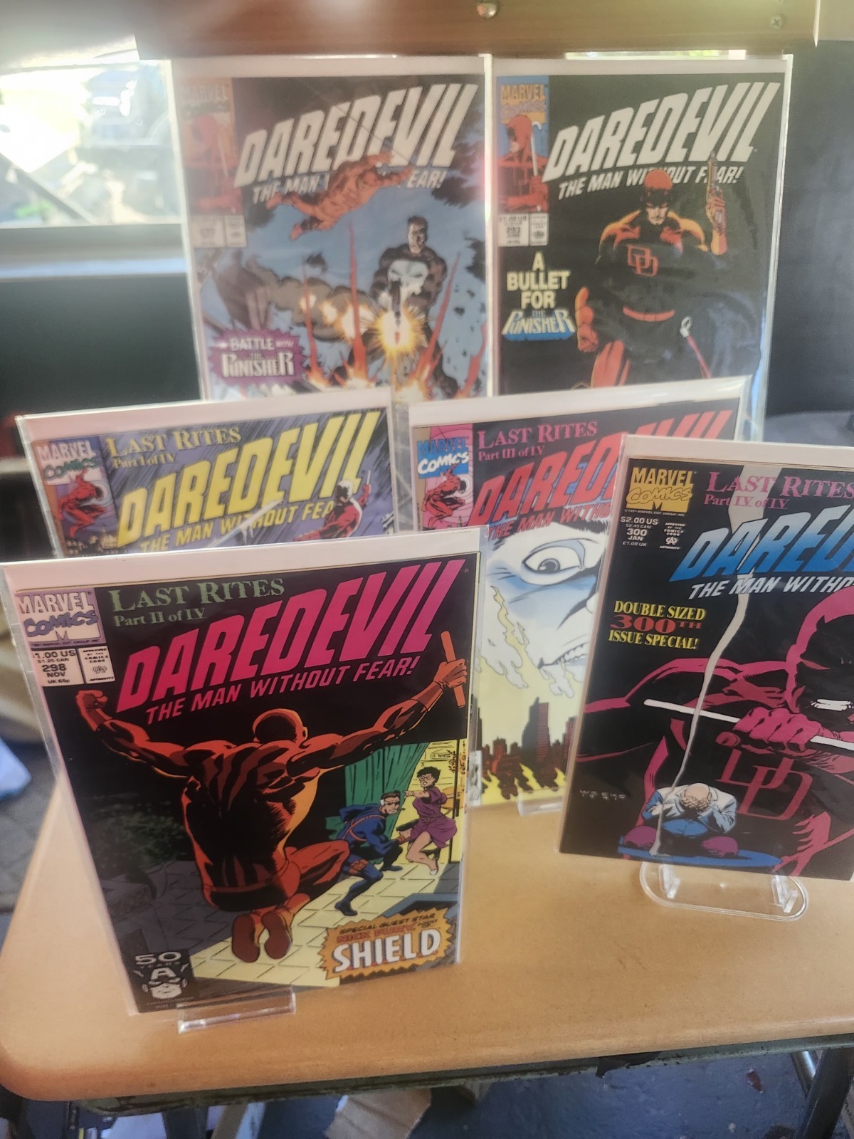 1990/91 Daredevil/Punisher/Kingpin/ Last Rights 1-4 Issues  292/93, 297-300 (5)