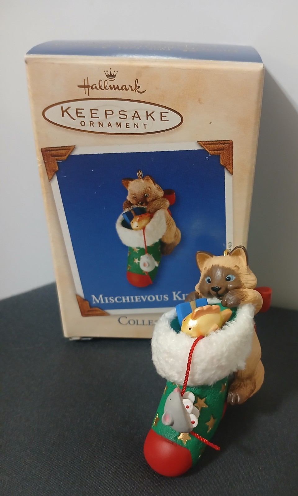 Hallmark Mischievous Kittens Ornament-Christmas Stocking 2003 #5-Super Cute