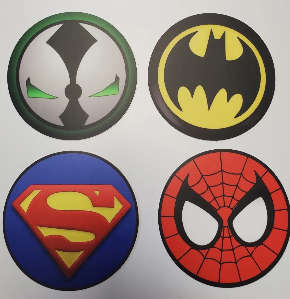 VINTAGE RETRO LOOKING MARVEL COMIC BOOK *STICKERS* SPIDER-MAN 🕷 BATMAN 🦇 LOT 4