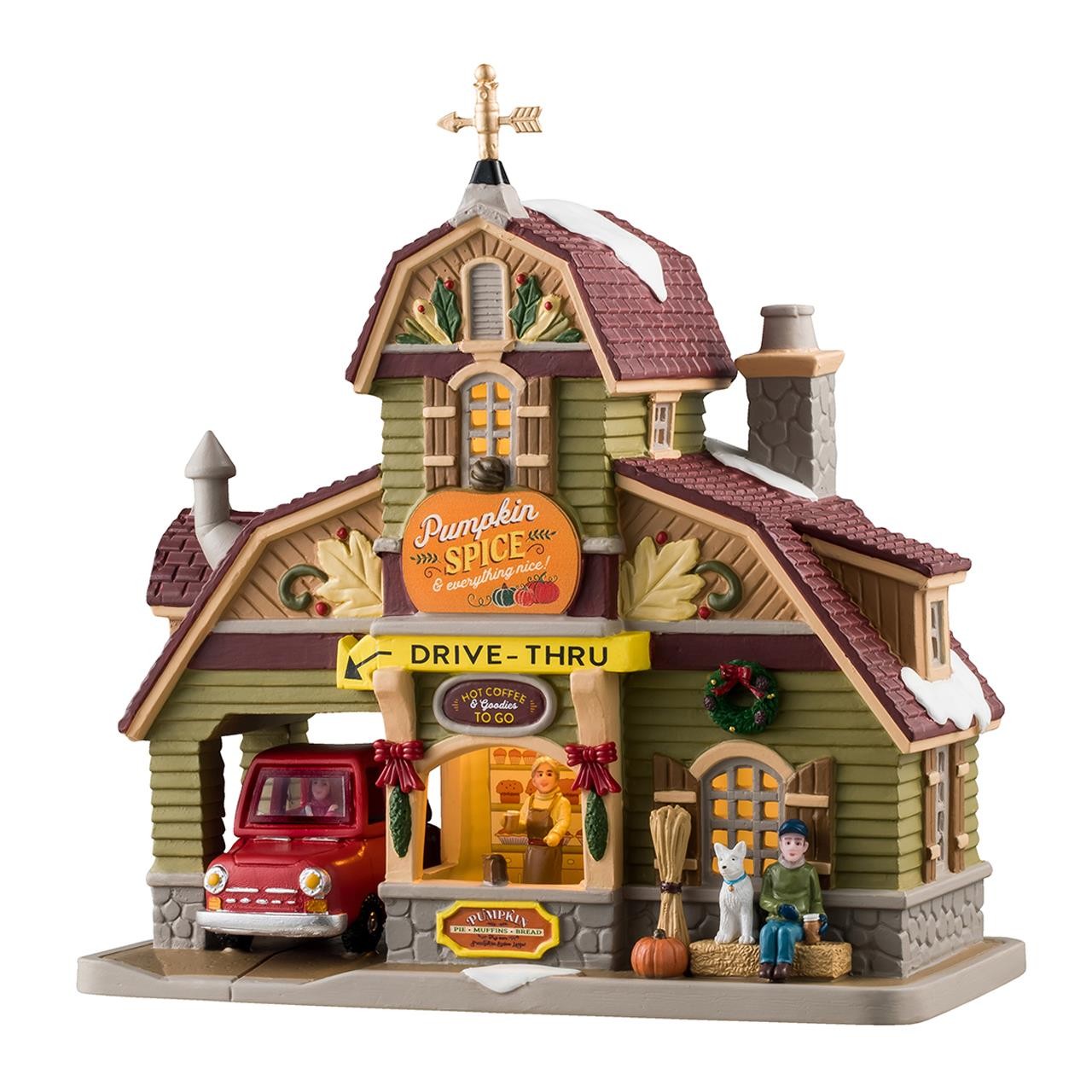 Lemax Harvest Crossing Village Pumpkin Spice & Everything Nice Coffee Shop 45241