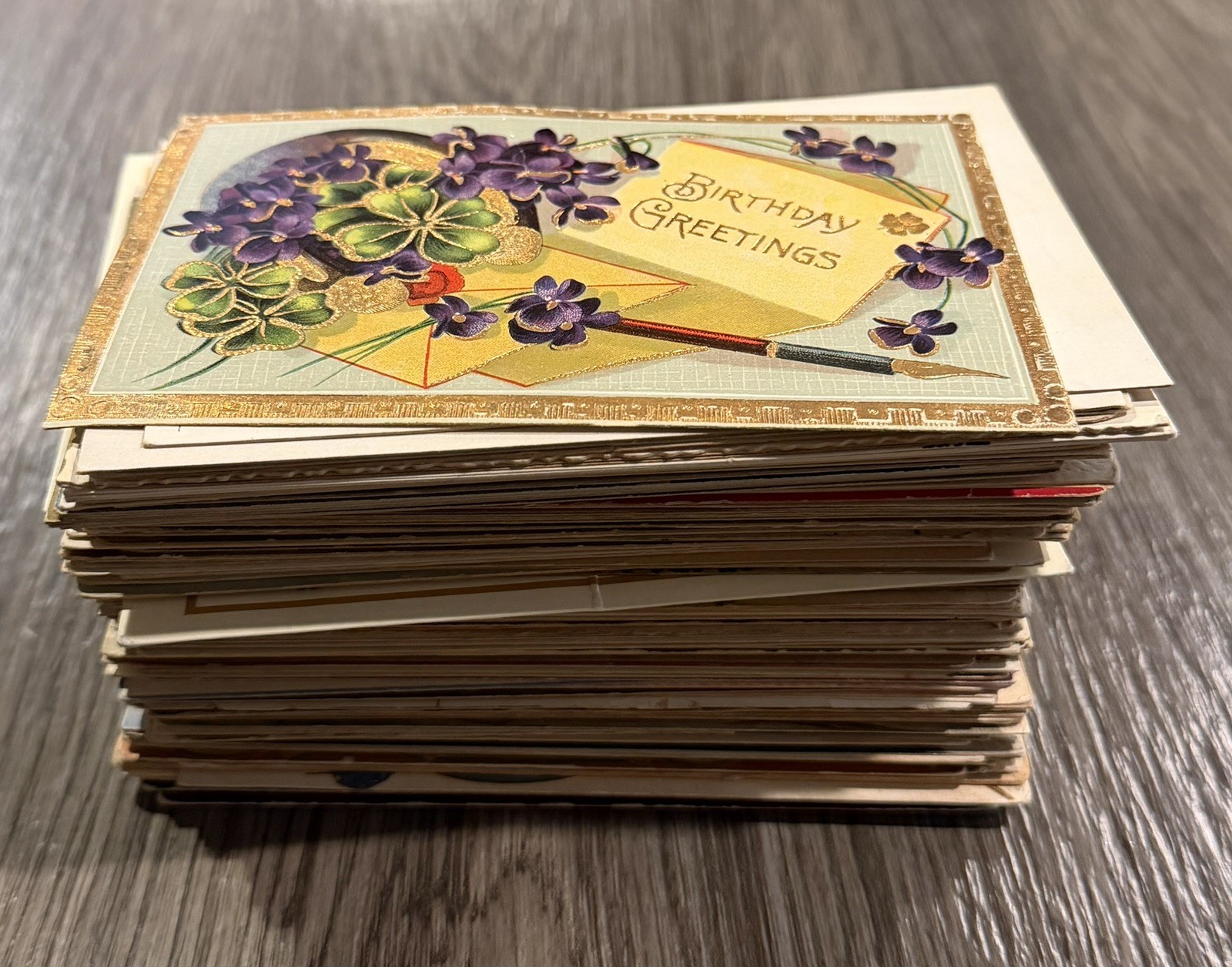 Lot of 150 Antique Vintage Christmas Thanksgiving Special Occasion Ect Postcards