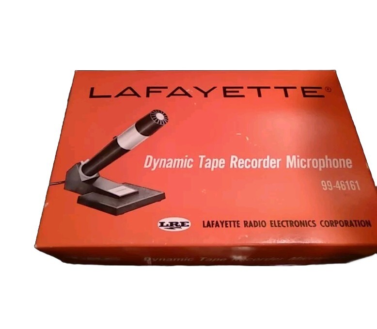 Vintage Lafayette Dynamic Tape Recorder 1960's Microphone 99-46161