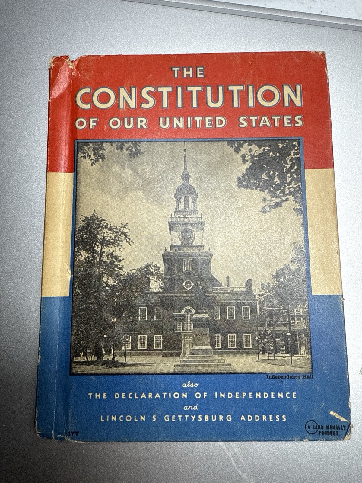The Constitution of the United States 1936 Rand McNally Co & Gettysburg Address
