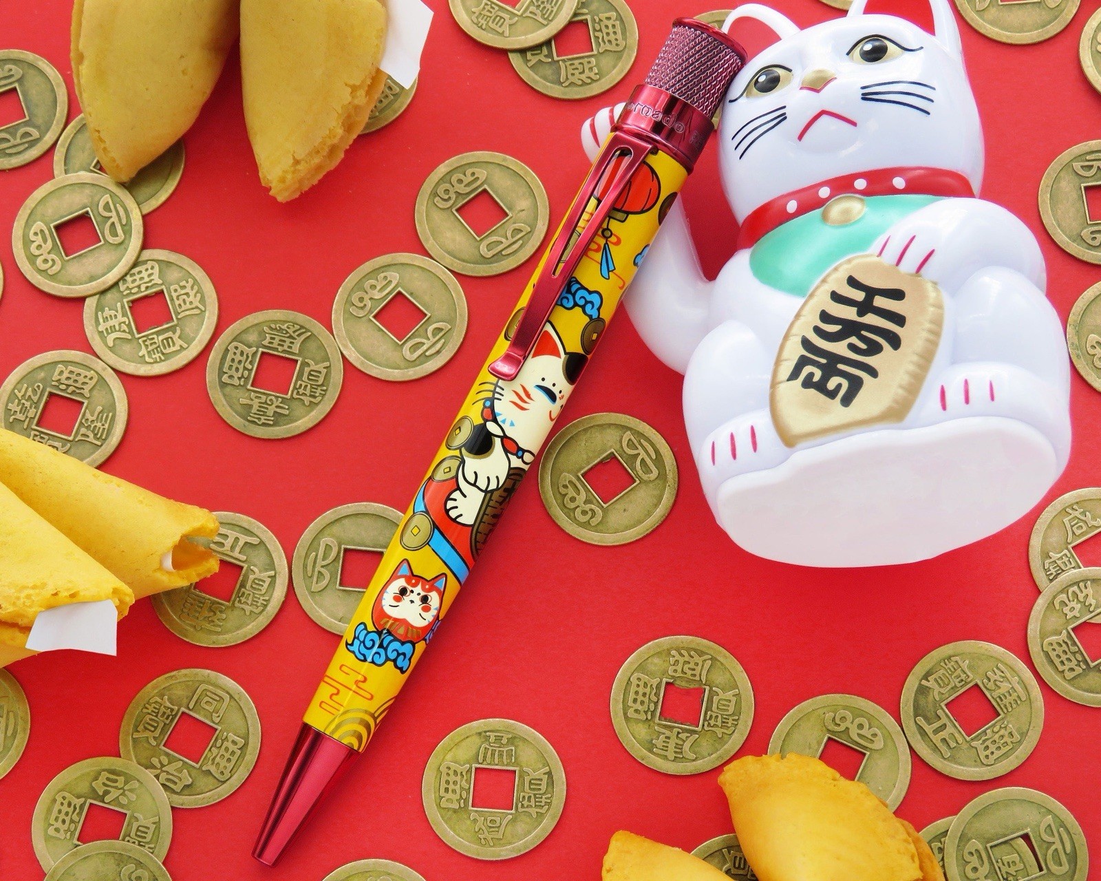 RARE Retro 51 Lucky Cat Tornado Rollerball Pen LE 689 SEALED