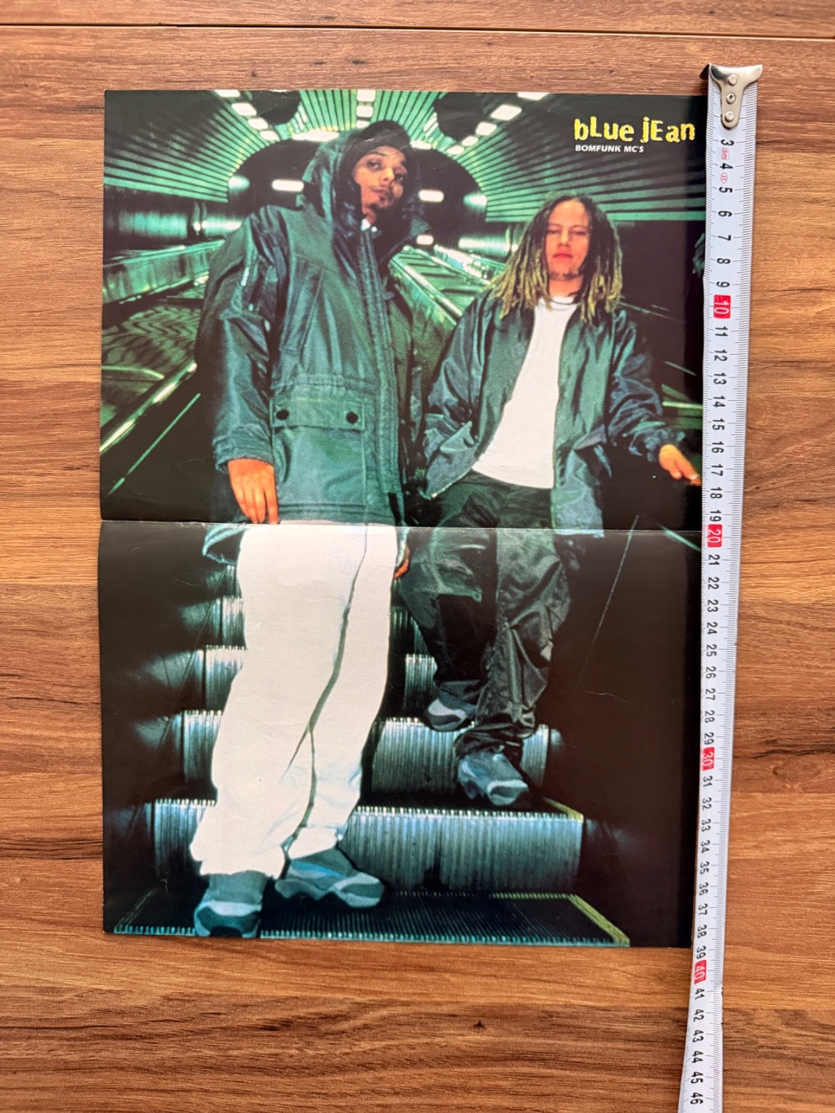 Bomfunk MCs Thom Yorke Radiohead Double Sided Blue Jean Poster Rare 30x40