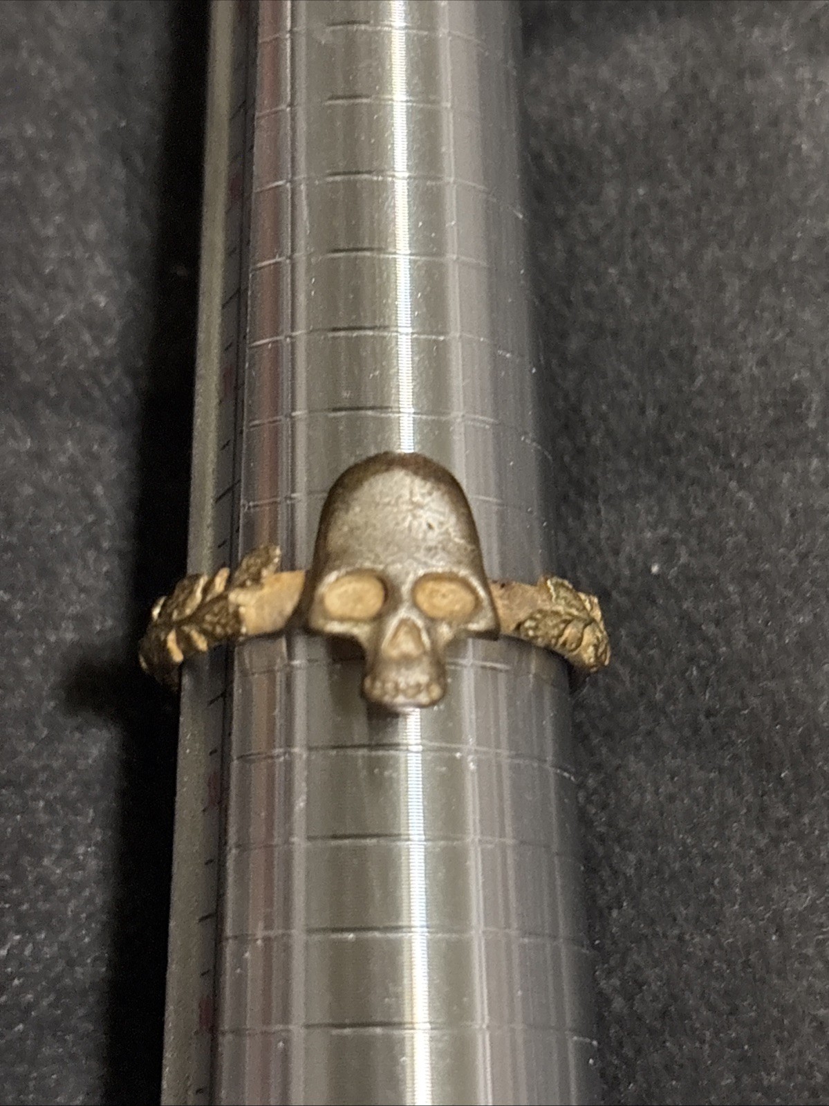 WWI WWII German Totenkopf Ring Silver