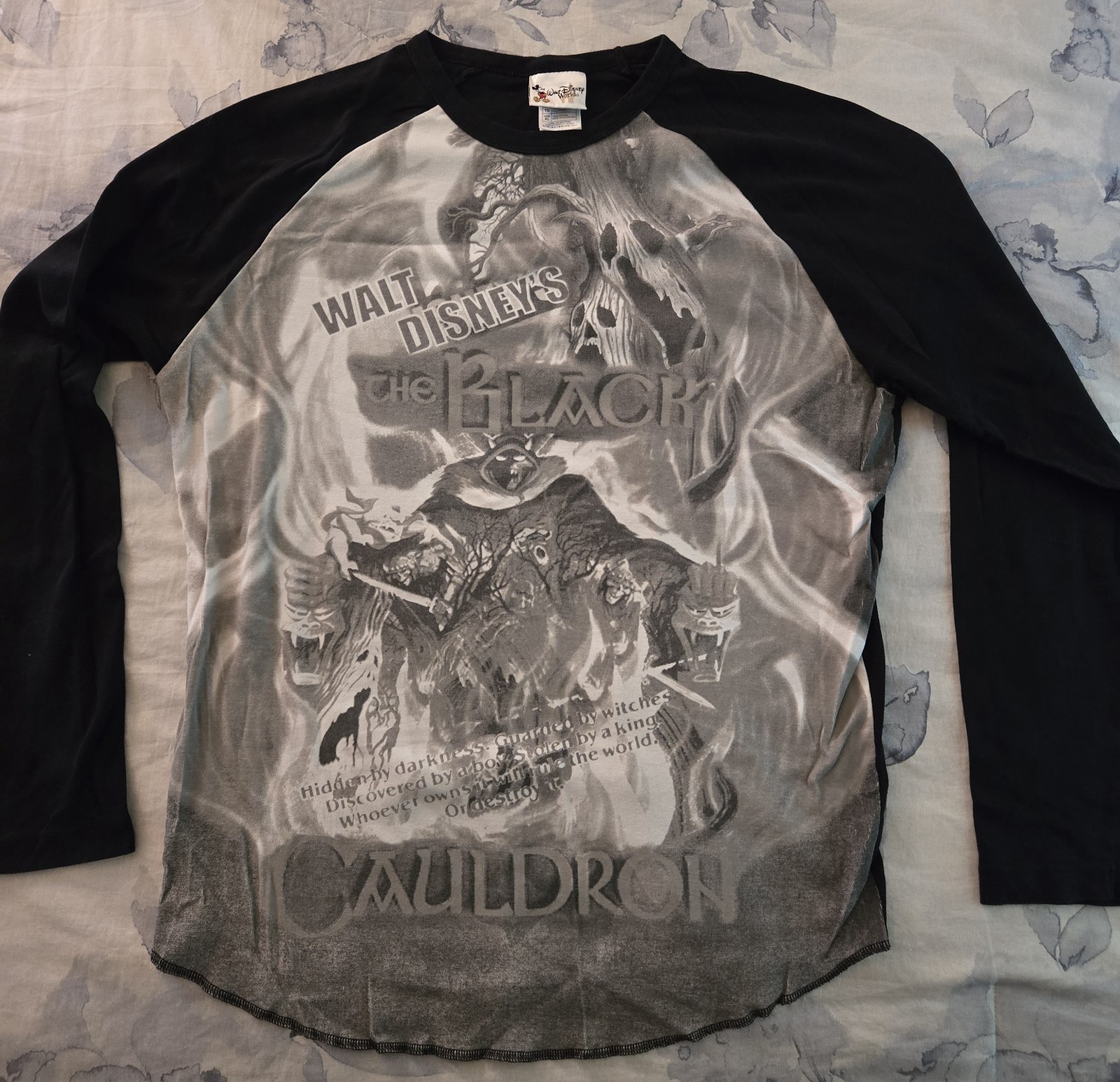 Vintage Disney The Black Cauldron Baseball Style T-Shirt Size XL New without Tag