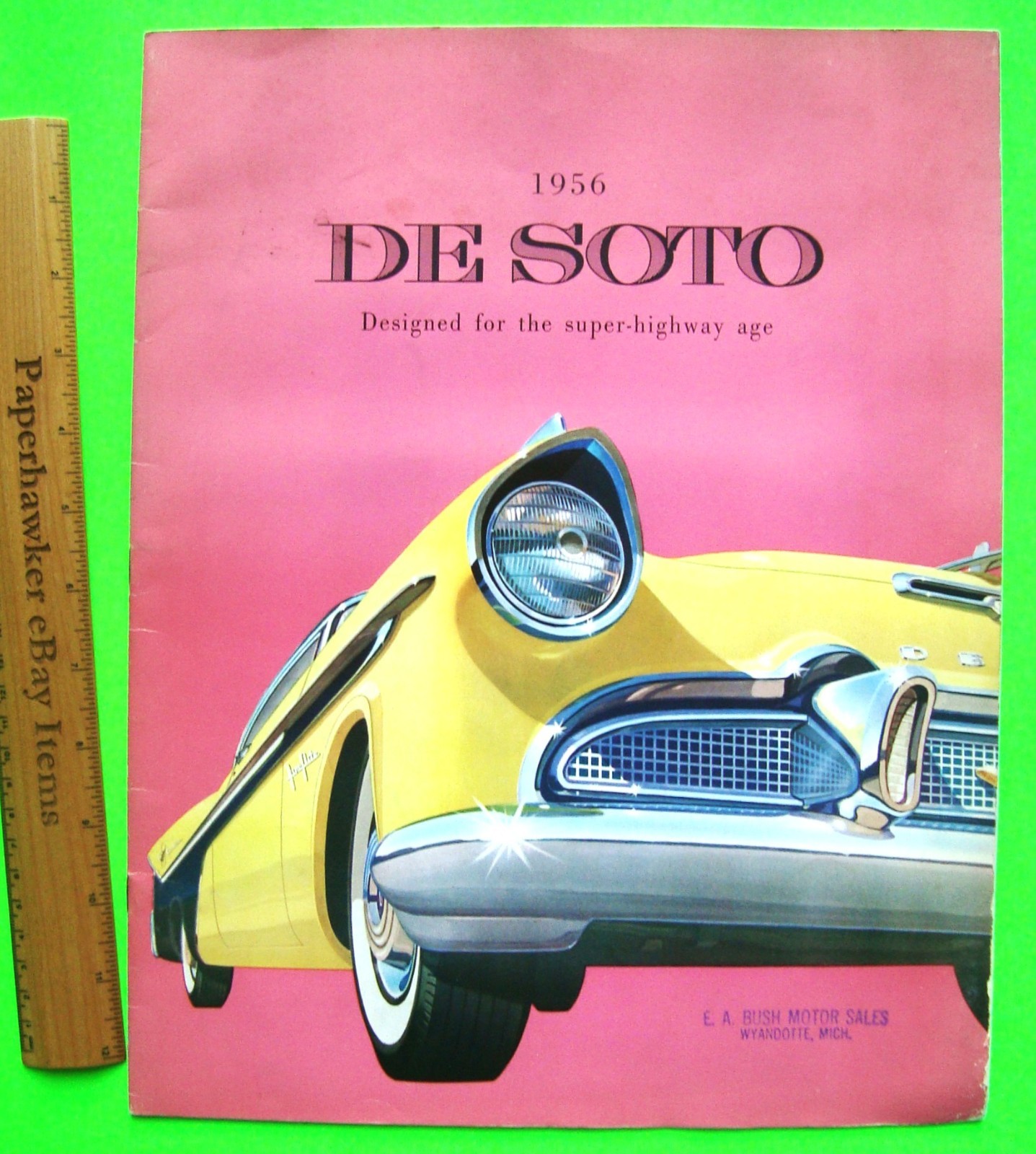 1956 DESOTO HUGE PRESTIGE 16-pg CATALOG Brochure CONVERTIBLE Firedome V-8 xlnt