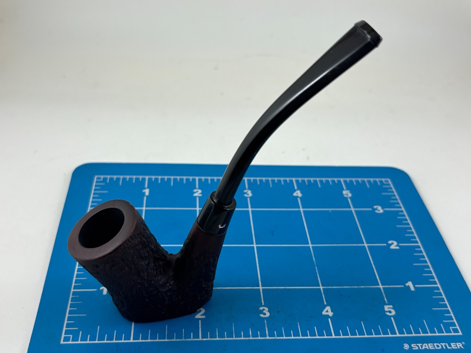 Judd's New UNSMOKED Calabresi Rustic Bent Briar Sitter Pipe w/Removable Bowl