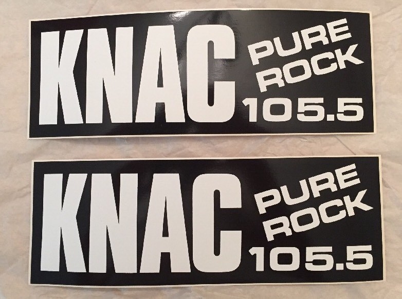 Pure Rock 105.5 KNAC Bumpersticker (2x Per Purchase) VINTAGE Metallica NEW Pure Rock 105.5 KNAC Bumpersticker (2x Per Purchase) VINTAGE Metallica NEW