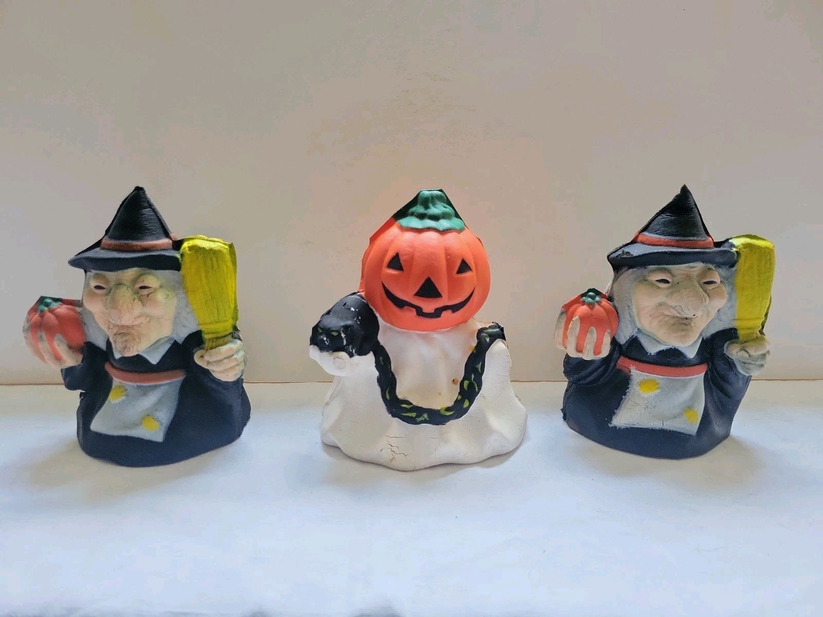 Vintage 1988 Telco Foam Halloween Monsters  Collectibles  Set Of 3