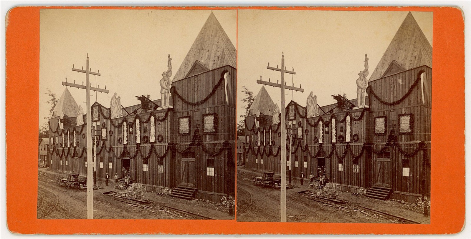 MICHIGAN STEREOVIEW - Grand Rapids - German Musical Society Bldng - SC Baldwin