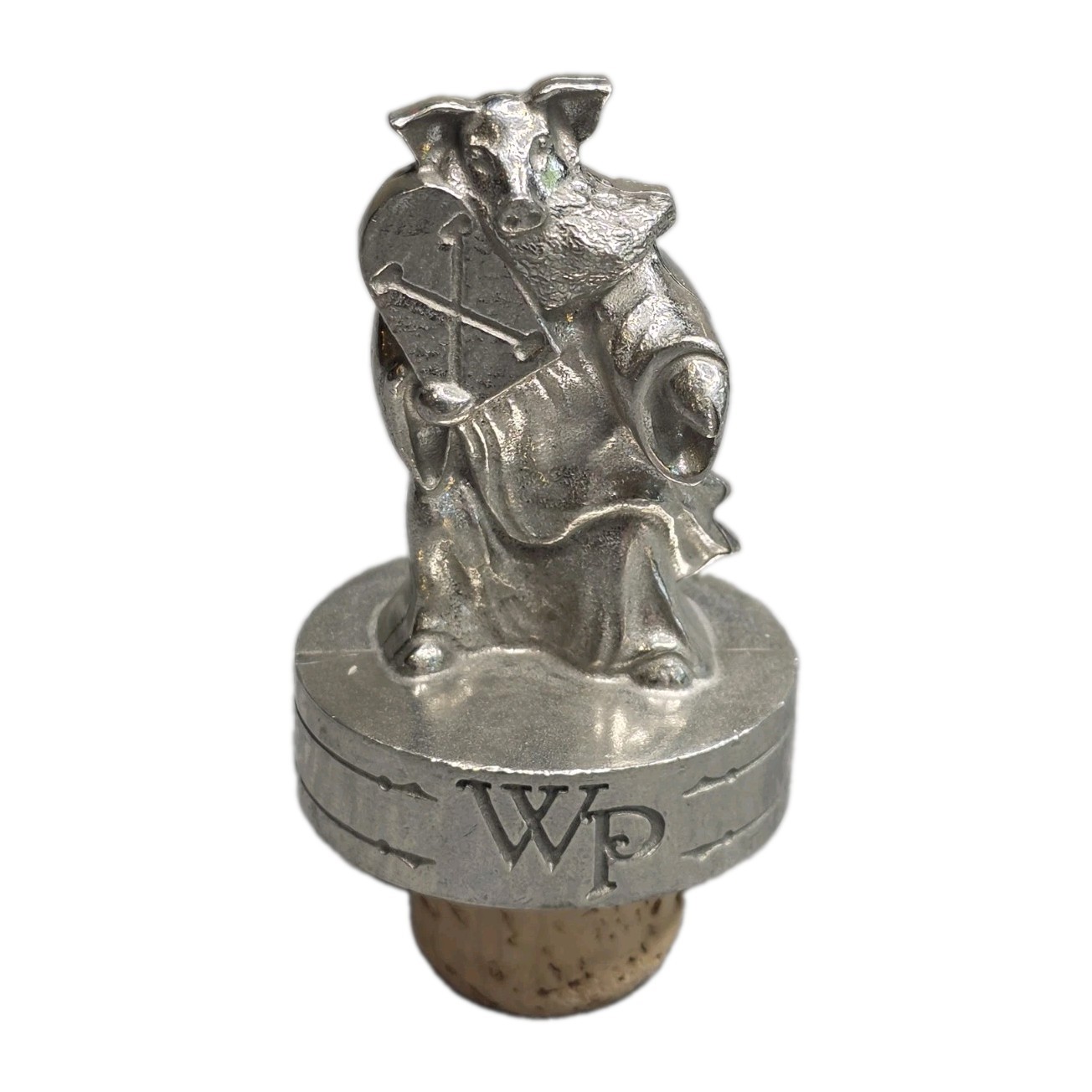 Whistle Pig The Boss Hog X 10 The Ten Commandments Bourbon Bottle Topper Pewter