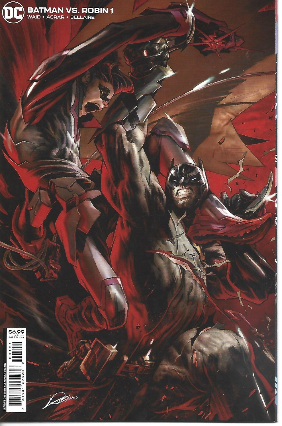 BATMAN VS ROBIN #1 ALEXANDER LOZANO VARIANT DC COMICS 2022 NEW UNREAD BAG BOARD