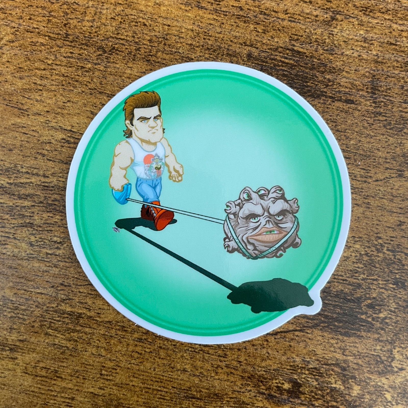 Jack Burton\'s Dog Walking Service white vinyl sticker