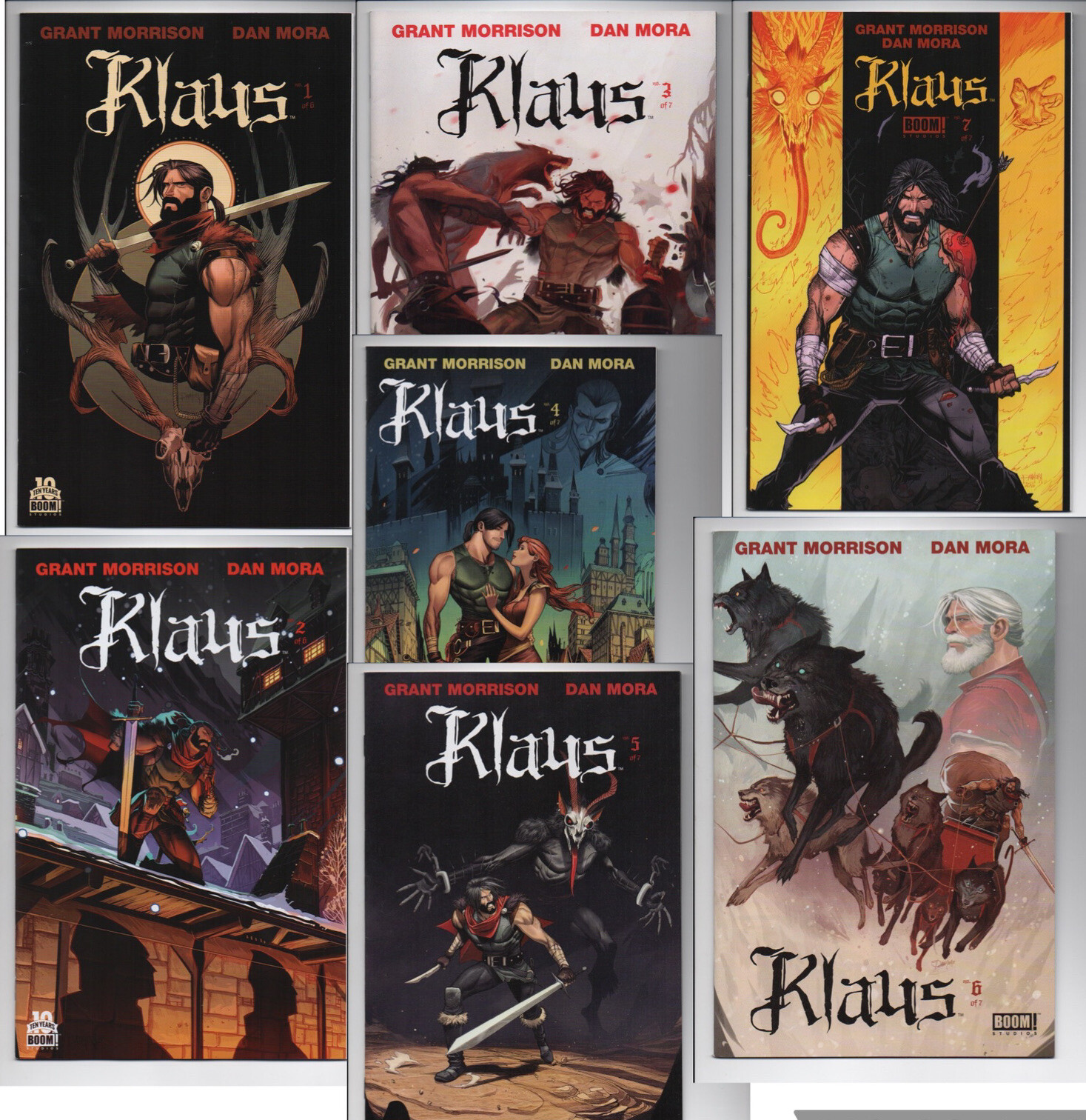 Klaus 1-7 Complete Series #1 Print Variant Boom Studios 10 Year Anniversary 2016