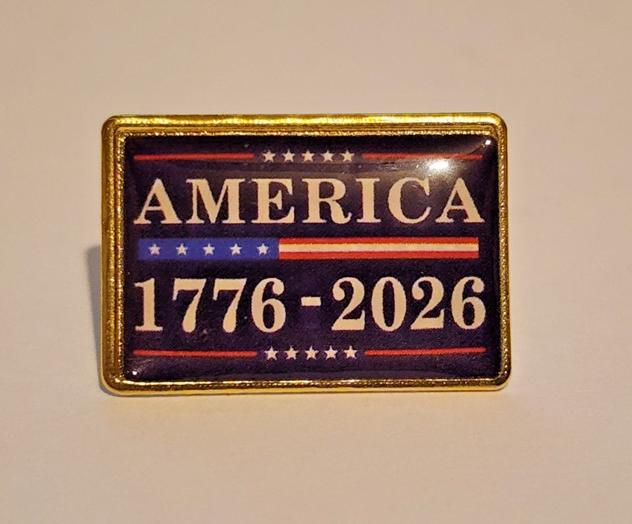 America 1776-2026 250th Celebration Lapel Hat brooch Pin USA Patriotic