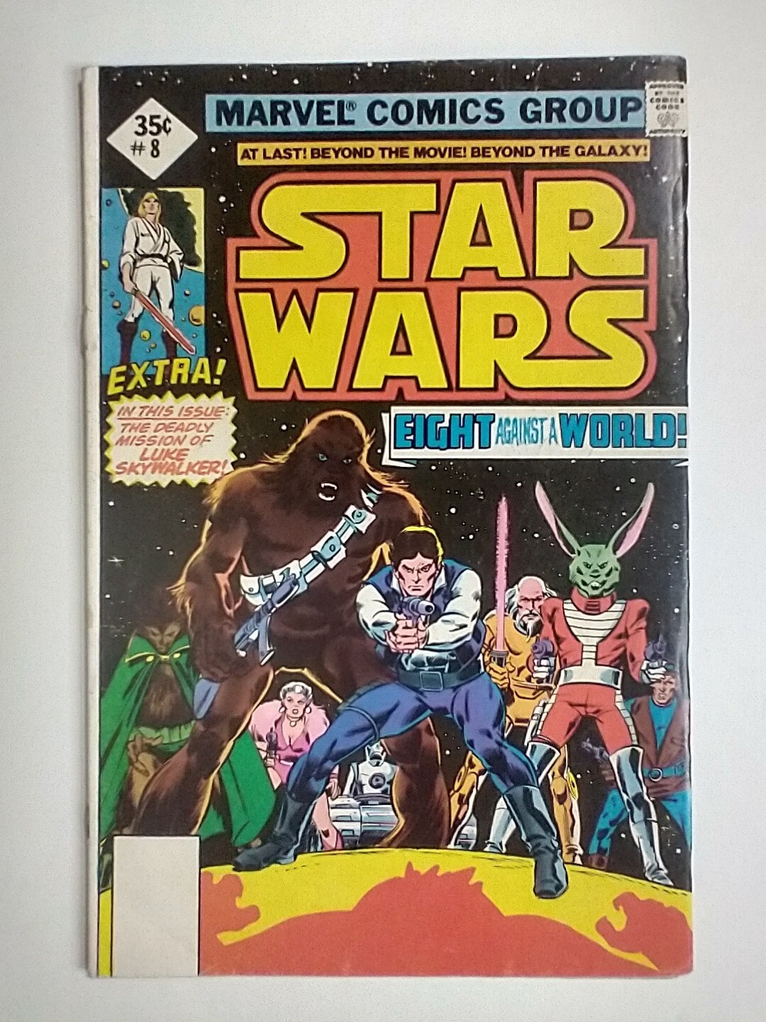Marvel Comics Star Wars #8 1st Appearance Jaxxon; Direct Market Variant VF- 7.5