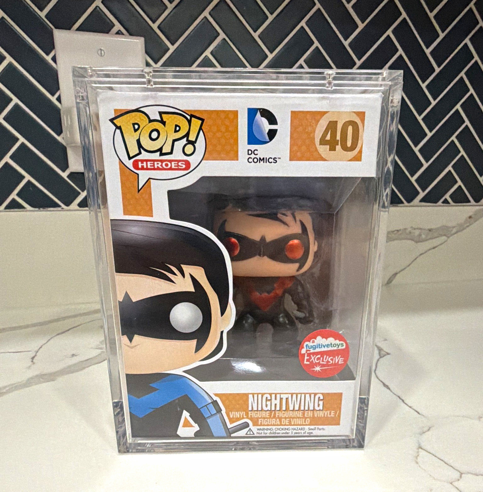 Funko Pop Heroes Metallic Nightwing #40 DC Comics Fugitive Toys Exclusive